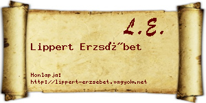 Lippert Erzsébet névjegykártya