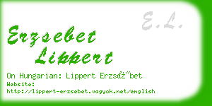 erzsebet lippert business card